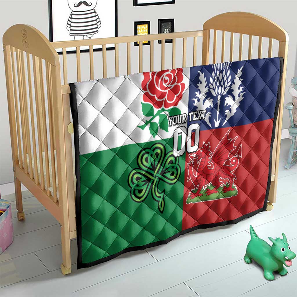 Custom British Lions Quilt Combination of England Irish Scottish Welsh