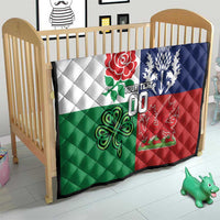Custom British Lions Quilt Combination of England Irish Scottish Welsh