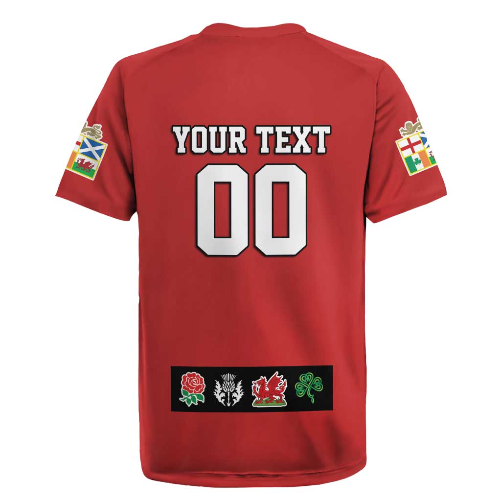 Custom British Lions Rugby Jersey Combination of England Irish Scottish Welsh
