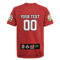 Custom British Lions Rugby Jersey Combination of England Irish Scottish Welsh