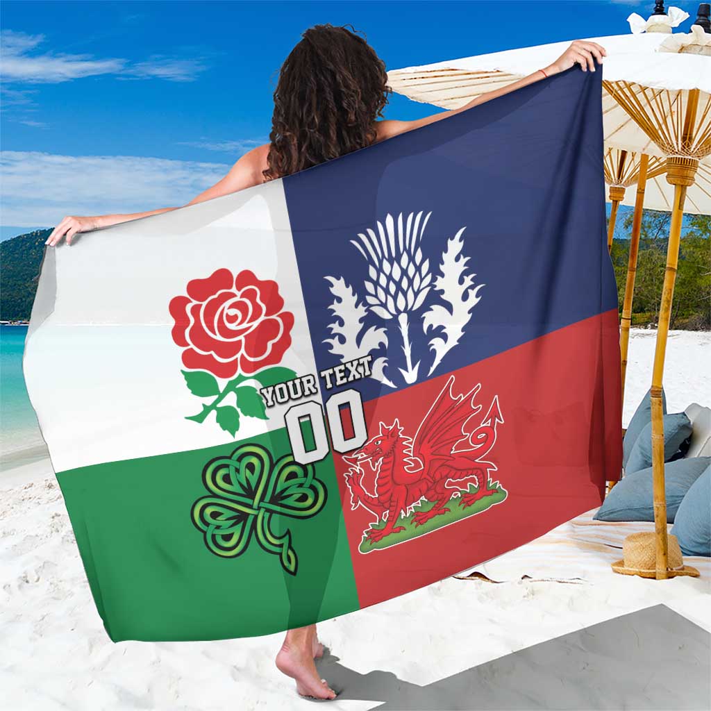 Custom British Lions Sarong Combination of England Irish Scottish Welsh