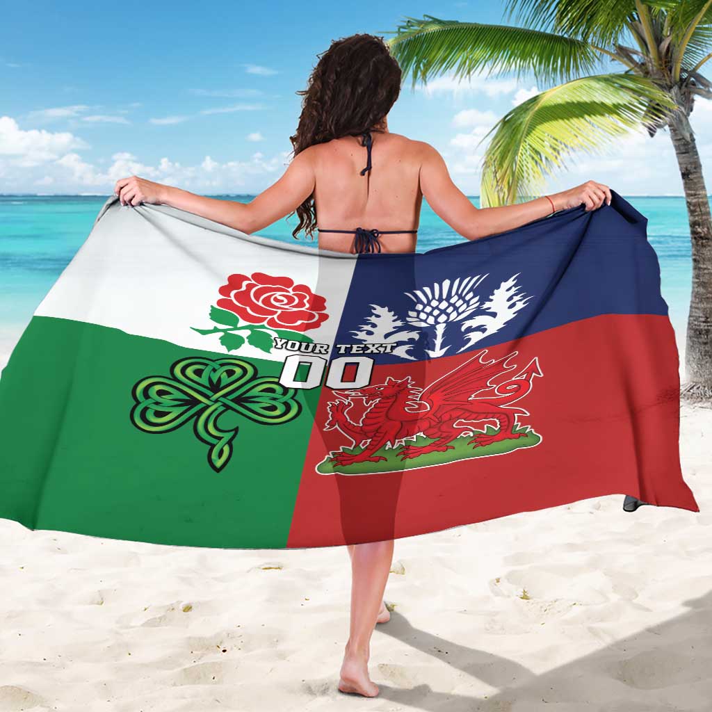 Custom British Lions Sarong Combination of England Irish Scottish Welsh