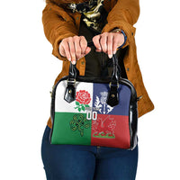 Custom British Lions Shoulder Handbag Combination of England Irish Scottish Welsh