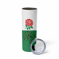 Custom British Lions Skinny Tumbler Combination of England Irish Scottish Welsh