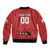 Custom British Lions Sleeve Zip Bomber Jacket Combination of England Irish Scottish Welsh