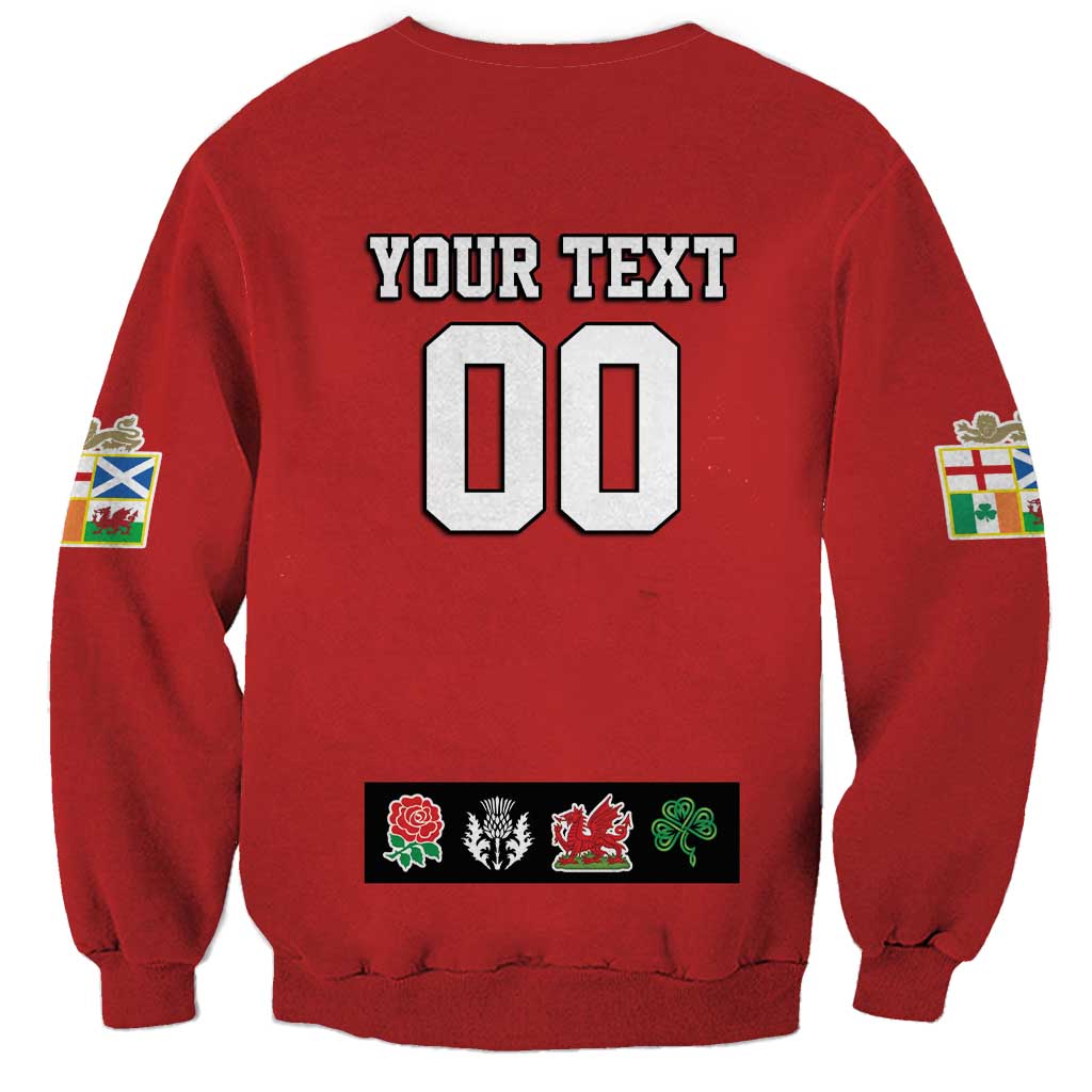 Custom British Lions Sweatshirt Combination of England Irish Scottish Welsh