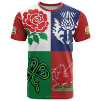 Custom British Lions T Shirt Combination of England Irish Scottish Welsh