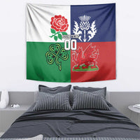 Custom British Lions Tapestry Combination of England Irish Scottish Welsh