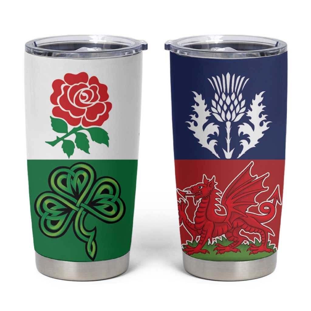 Custom British Lions Tumbler Cup Combination of England Irish Scottish Welsh