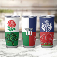 Custom British Lions Tumbler Cup Combination of England Irish Scottish Welsh