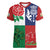Custom British Lions Women V-Neck T-Shirt Combination of England Irish Scottish Welsh