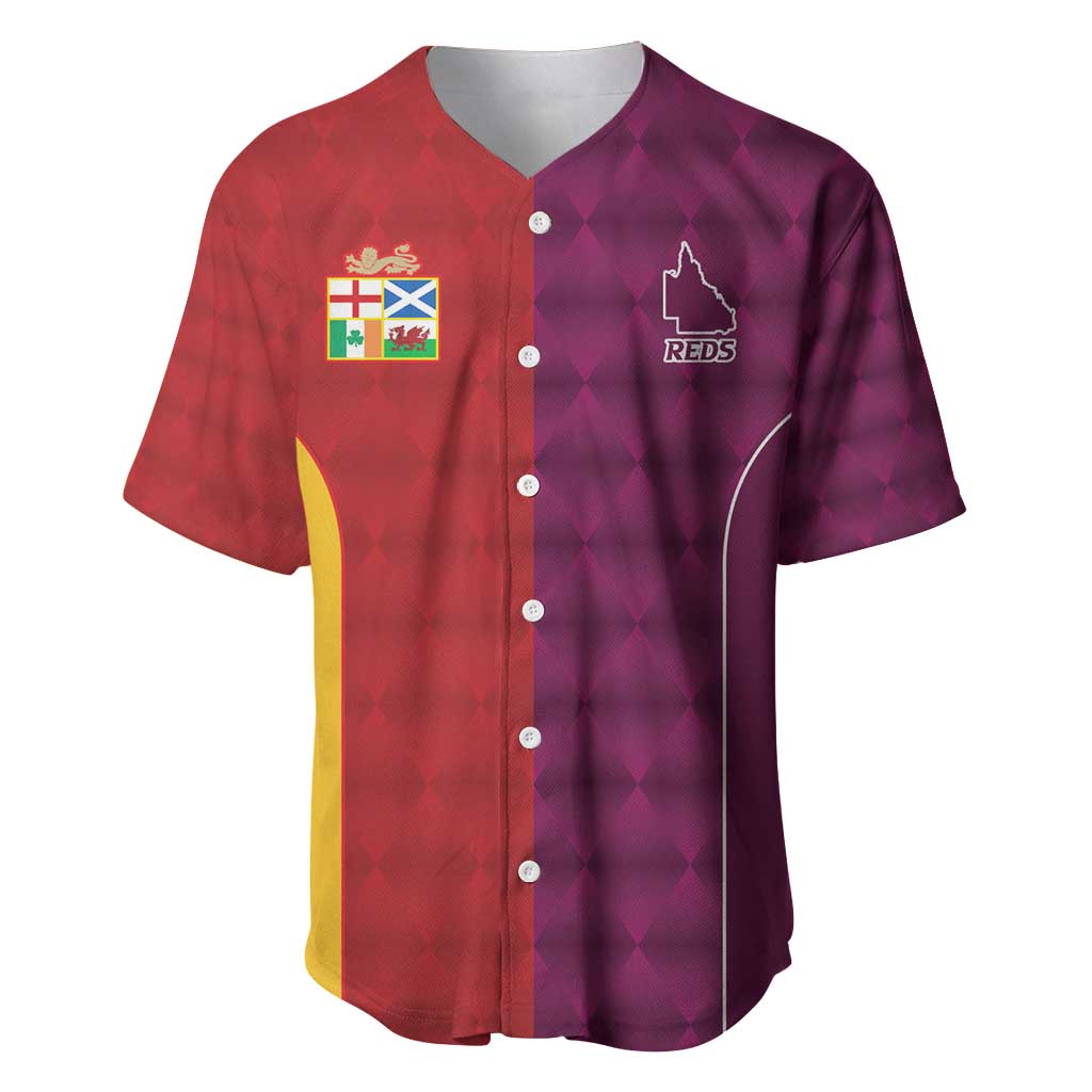 Custom British Lions Australia Queensland Baseball Jersey Sporty Style