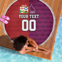 Custom British Lions Australia Queensland Beach Blanket Sporty Style