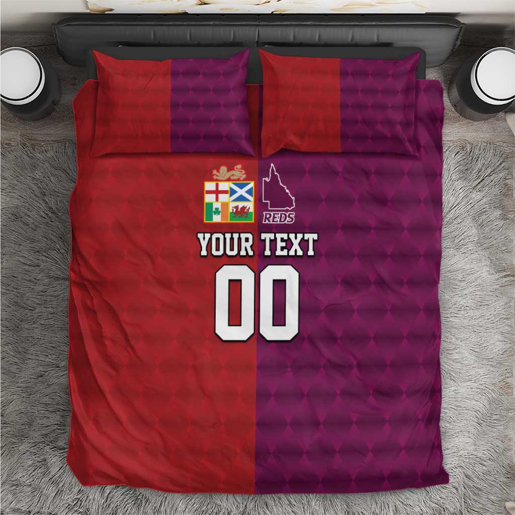 Custom British Lions Australia Queensland Bedding Set Sporty Style