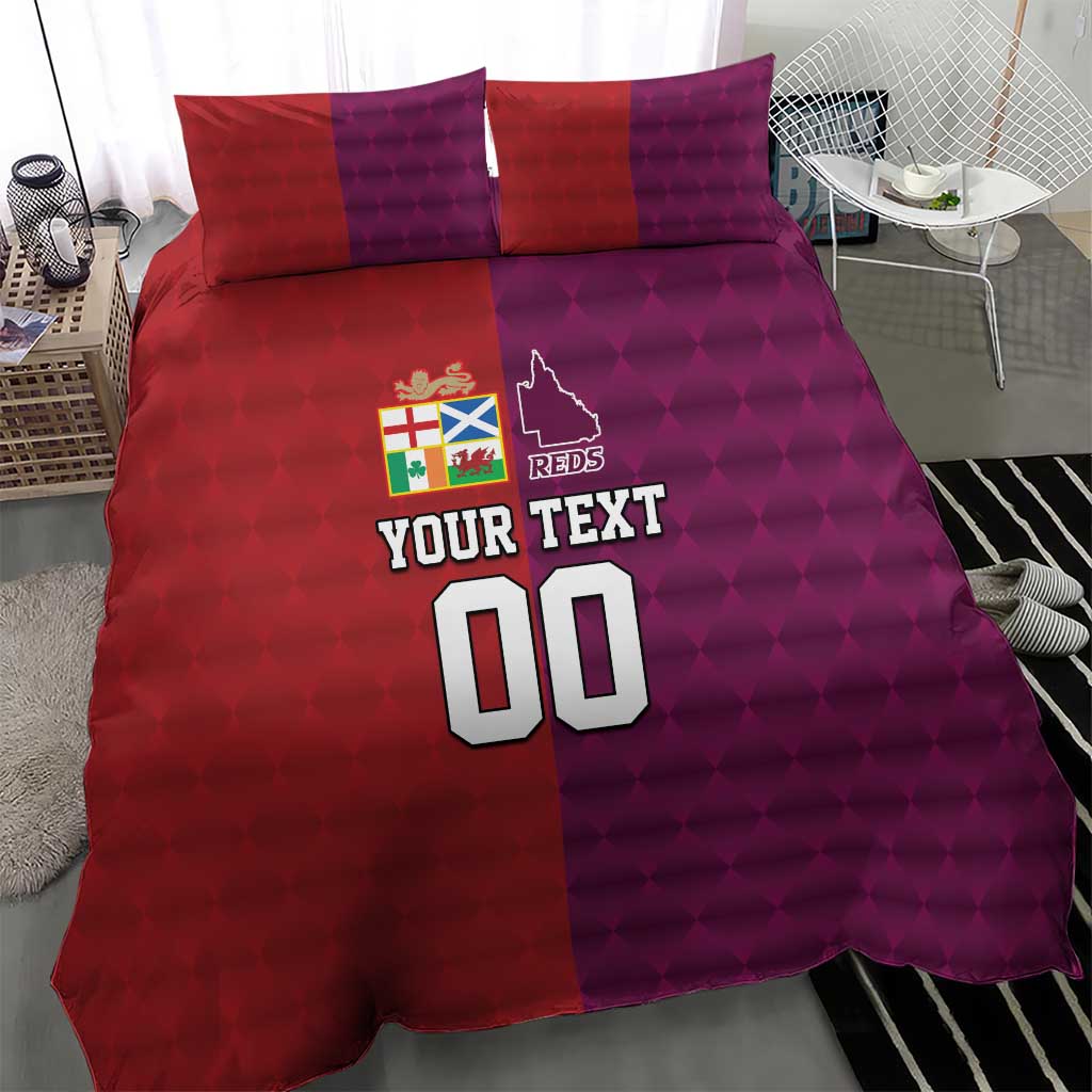 Custom British Lions Australia Queensland Bedding Set Sporty Style