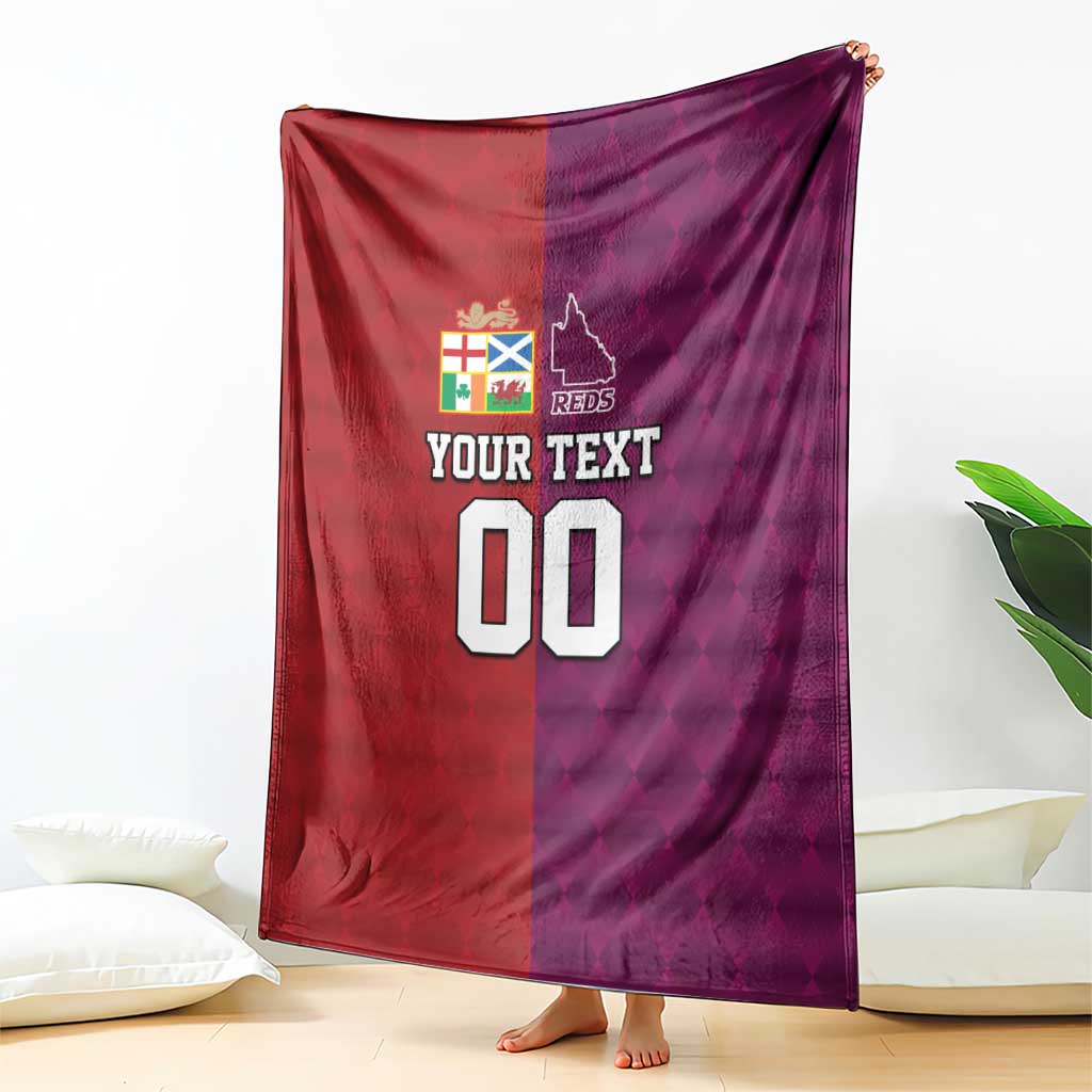 Custom British Lions Australia Queensland Blanket Sporty Style
