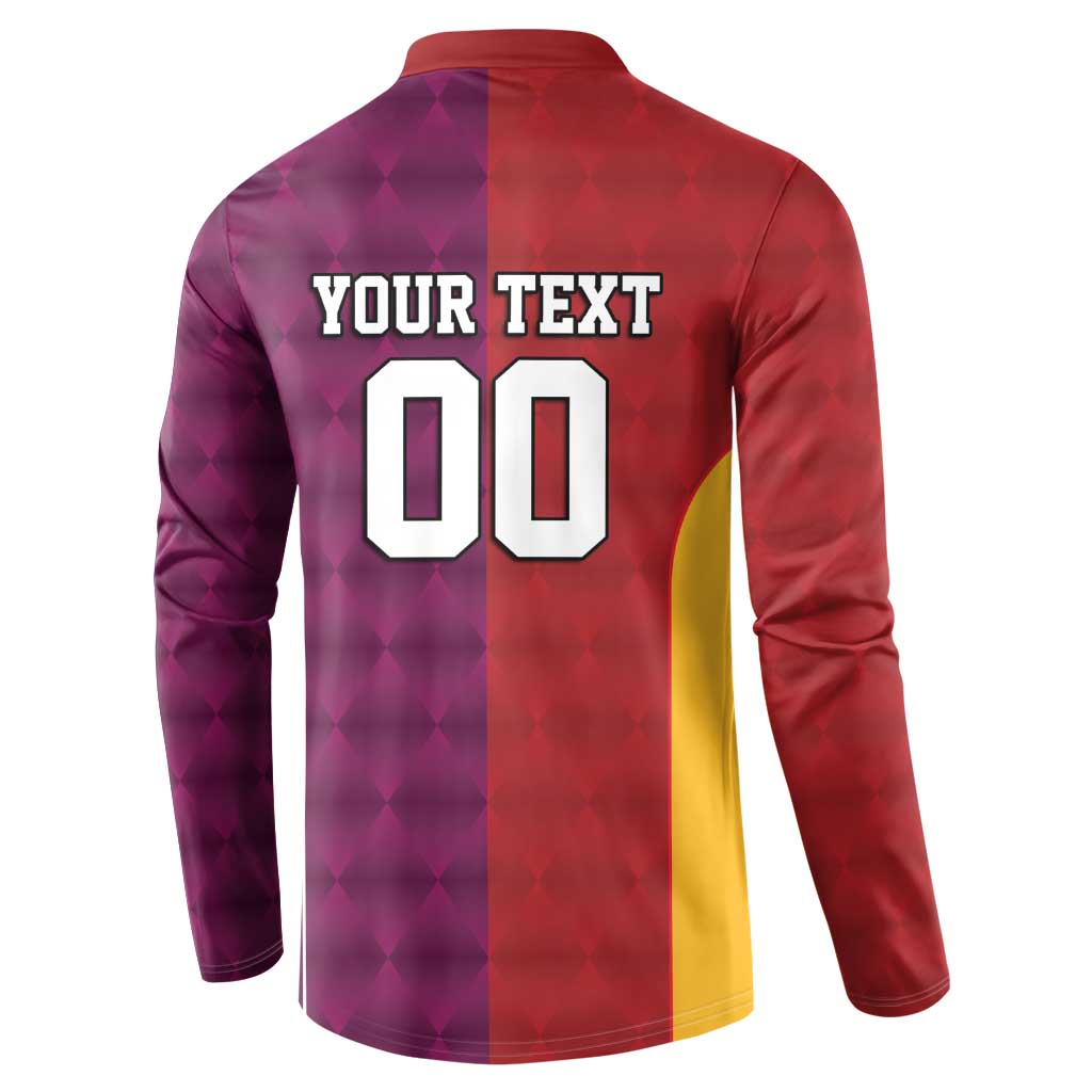 Custom British Lions Australia Queensland Button Sweatshirt Sporty Style