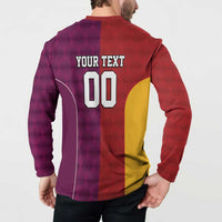 Custom British Lions Australia Queensland Button Sweatshirt Sporty Style