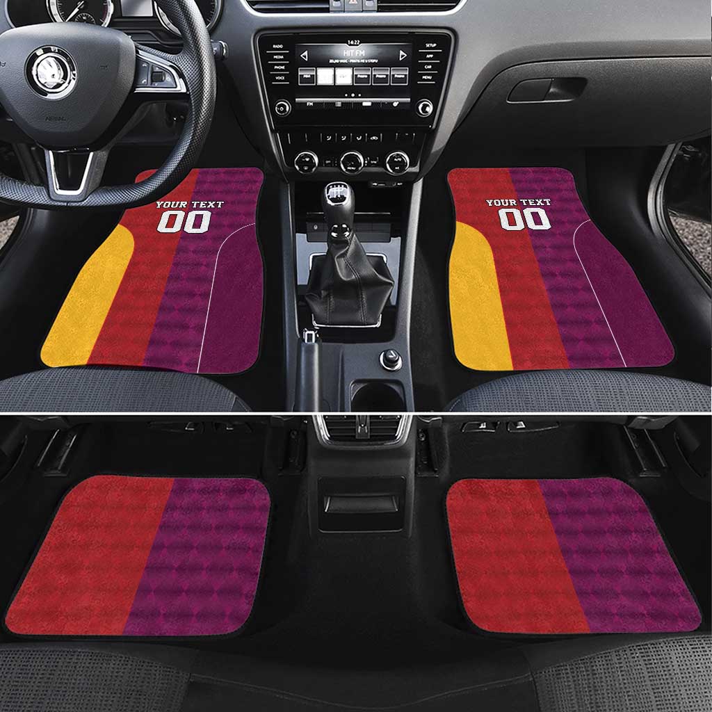 Custom British Lions Australia Queensland Car Mats Sporty Style