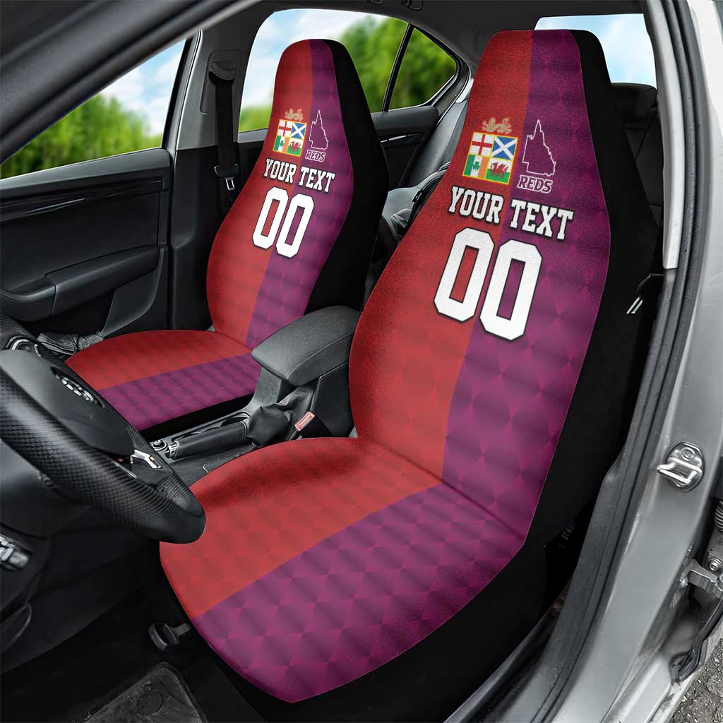 Custom British Lions Australia Queensland Car Seat Cover Sporty Style