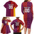 Custom British Lions Australia Queensland Family Matching Long Sleeve Bodycon Dress and Hawaiian Shirt Sporty Style