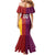 Custom British Lions Australia Queensland Family Matching Mermaid Dress and Hawaiian Shirt Sporty Style