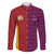 Custom British Lions Australia Queensland Family Matching Off The Shoulder Long Sleeve Dress and Hawaiian Shirt Sporty Style