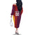 Custom British Lions Australia Queensland Family Matching Off The Shoulder Long Sleeve Dress and Hawaiian Shirt Sporty Style