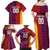 Custom British Lions Australia Queensland Family Matching Off Shoulder Maxi Dress and Hawaiian Shirt Sporty Style