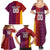 Custom British Lions Australia Queensland Family Matching Summer Maxi Dress and Hawaiian Shirt Sporty Style