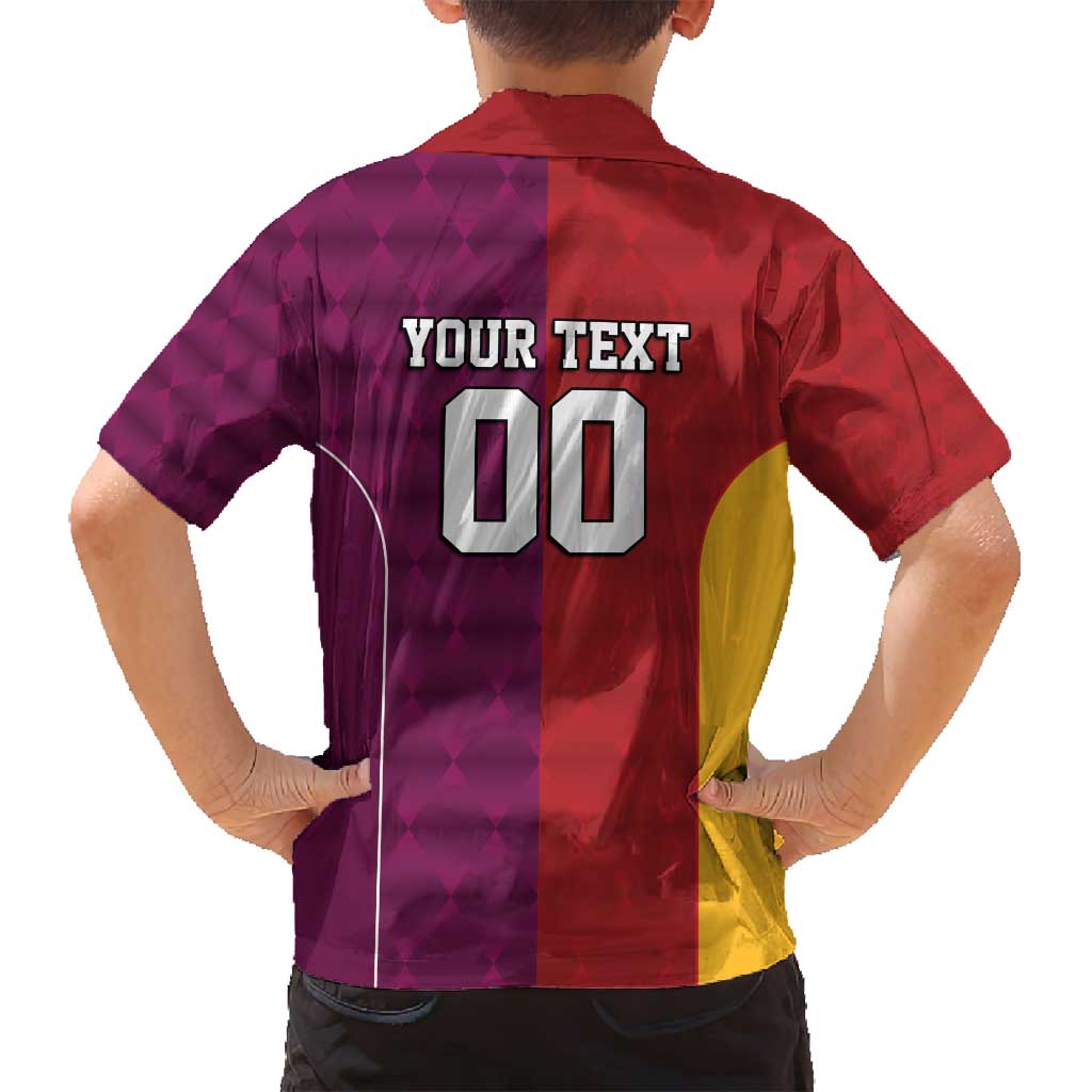 Custom British Lions Australia Queensland Family Matching Tank Maxi Dress and Hawaiian Shirt Sporty Style