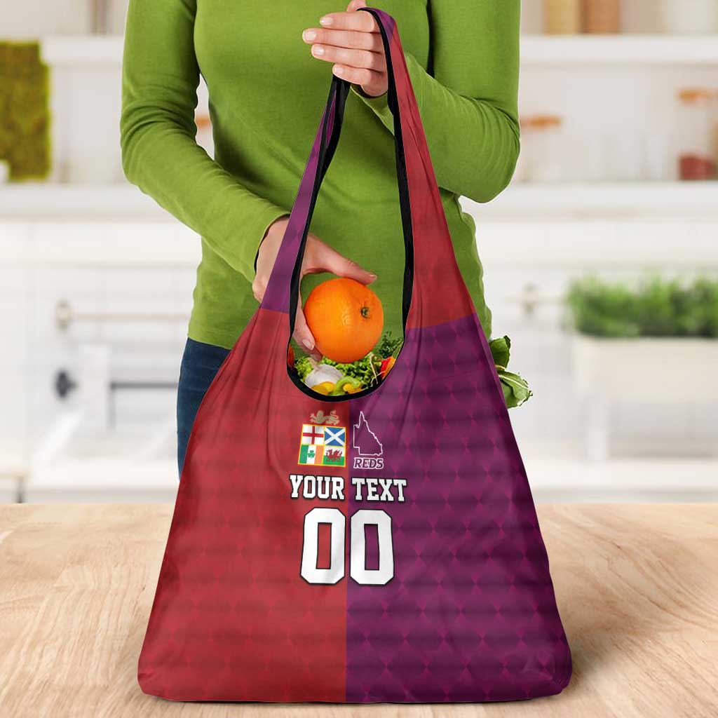 Custom British Lions Australia Queensland Grocery Bag Sporty Style
