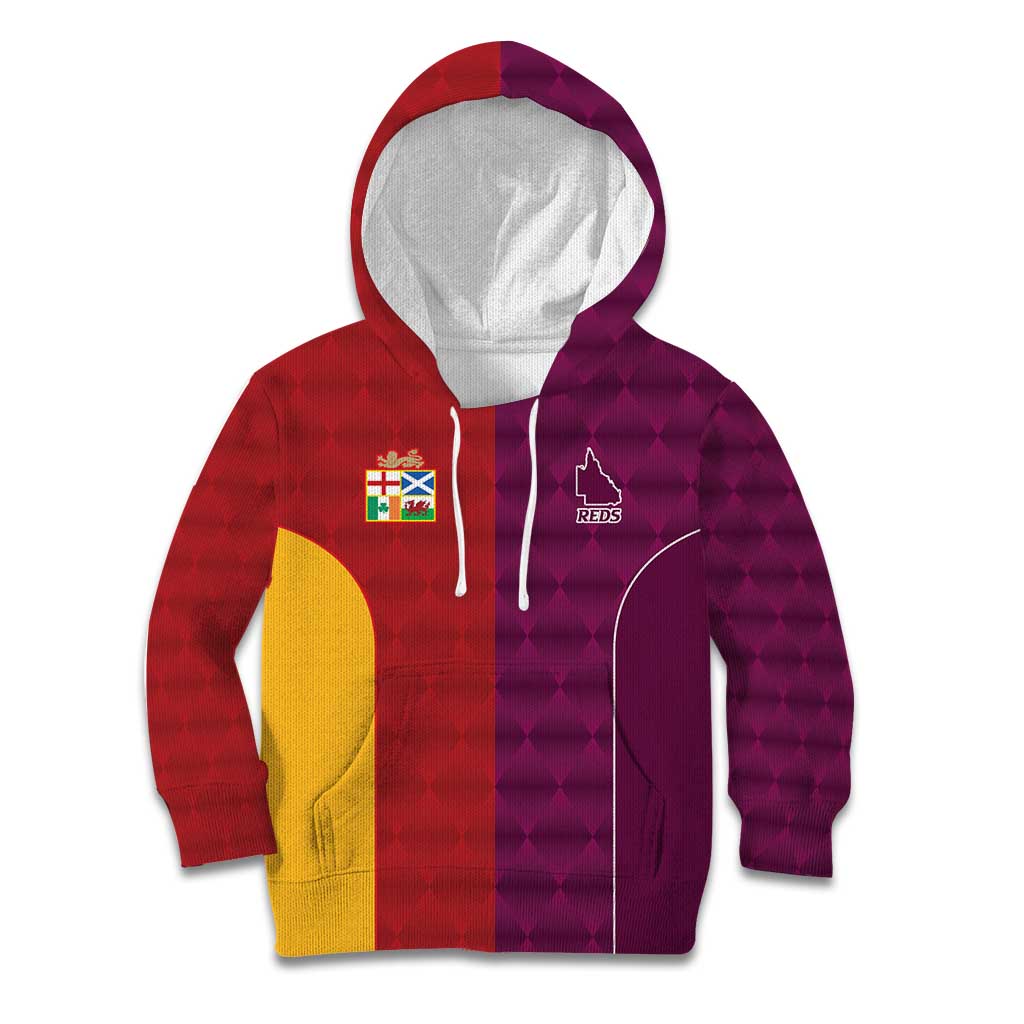 Custom British Lions Australia Queensland Kid Hoodie Sporty Style