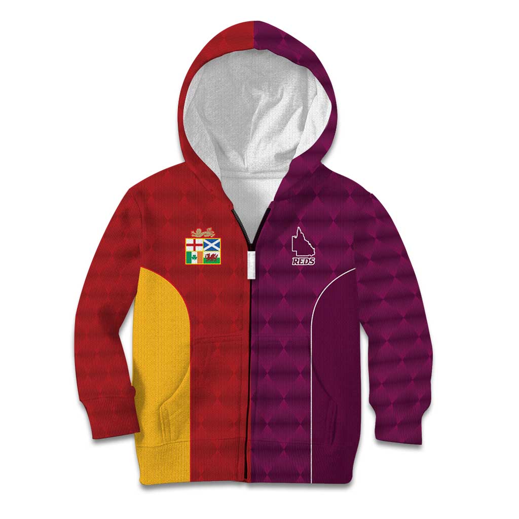 Custom British Lions Australia Queensland Kid Hoodie Sporty Style