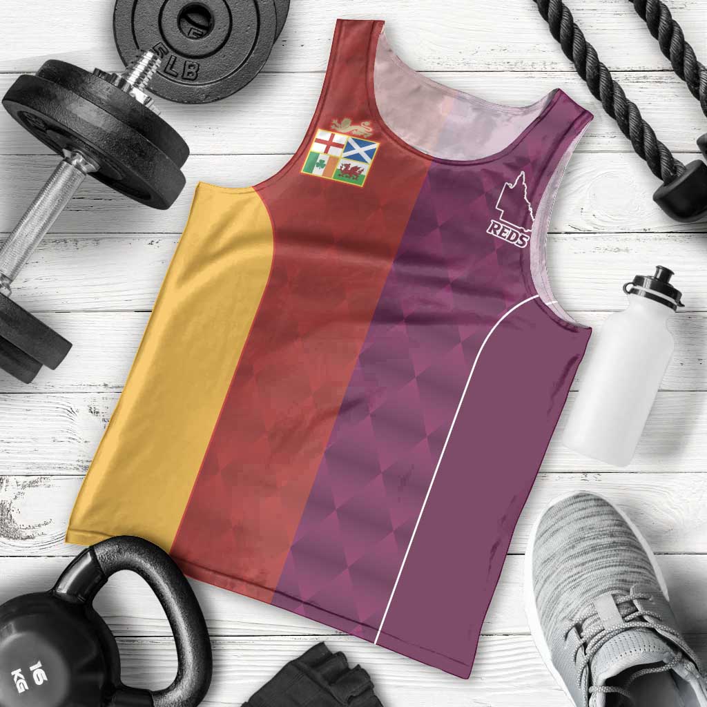 Custom British Lions Australia Queensland Men Tank Top Sporty Style