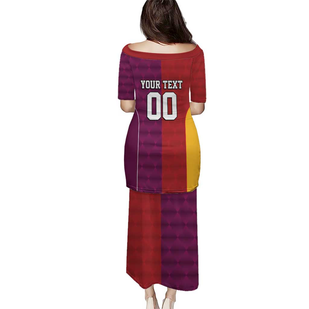 Custom British Lions Australia Queensland Puletasi Sporty Style