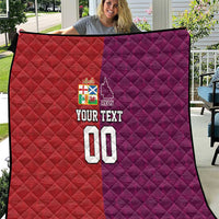 Custom British Lions Australia Queensland Quilt Sporty Style