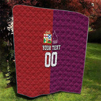 Custom British Lions Australia Queensland Quilt Sporty Style