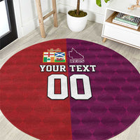 Custom British Lions Australia Queensland Round Carpet Sporty Style