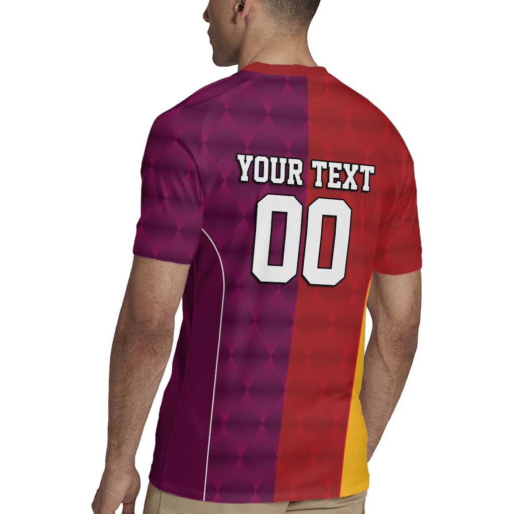 Custom British Lions Australia Queensland Rugby Jersey Sporty Style