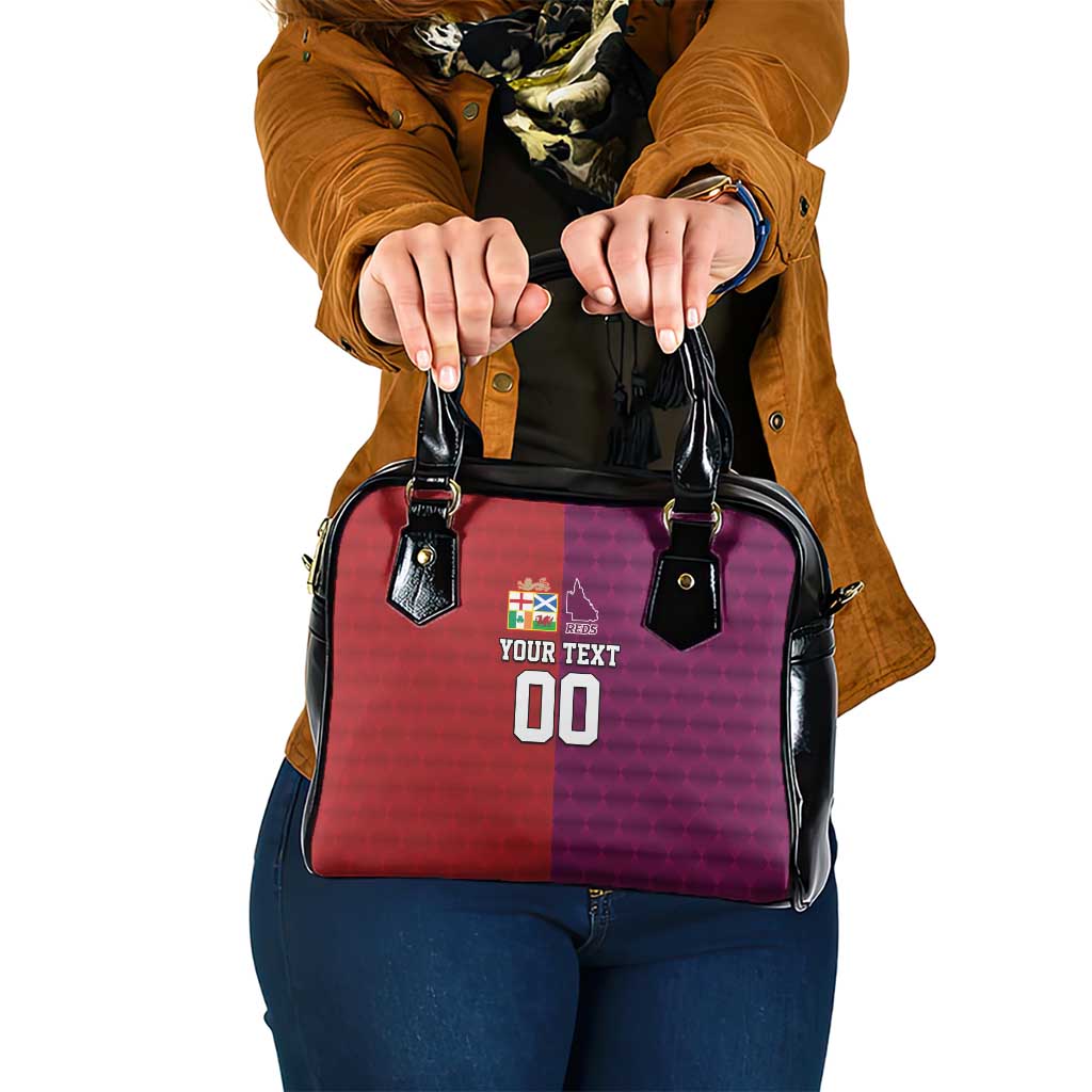 Custom British Lions Australia Queensland Shoulder Handbag Sporty Style