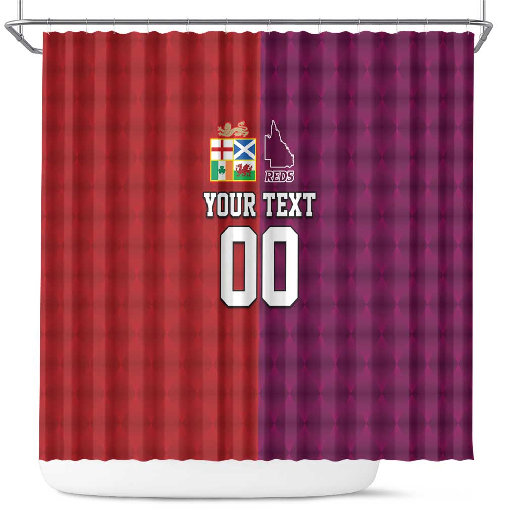 Custom British Lions Australia Queensland Shower Curtain Sporty Style