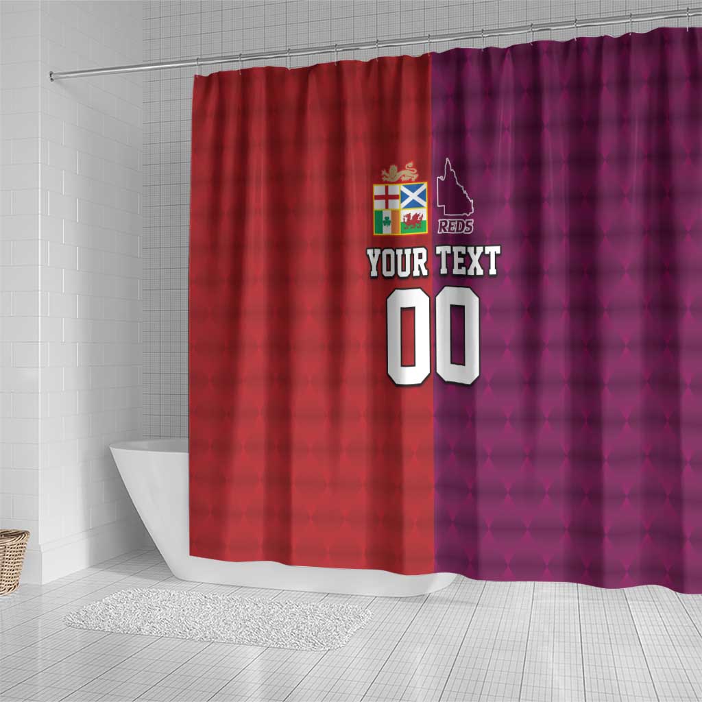 Custom British Lions Australia Queensland Shower Curtain Sporty Style