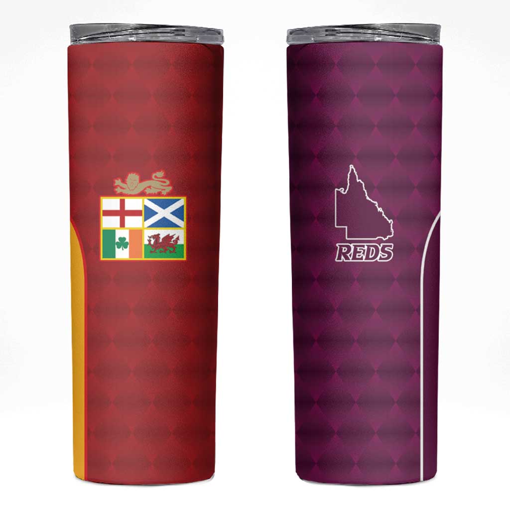 Custom British Lions Australia Queensland Skinny Tumbler Sporty Style
