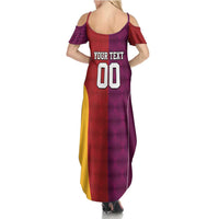 Custom British Lions Australia Queensland Summer Maxi Dress Sporty Style