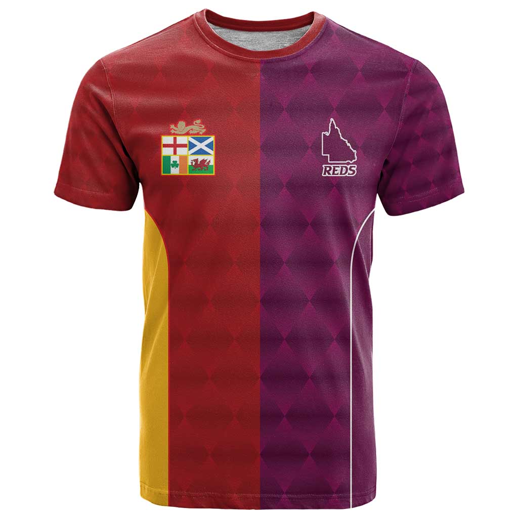 Custom British Lions Australia Queensland T Shirt Sporty Style