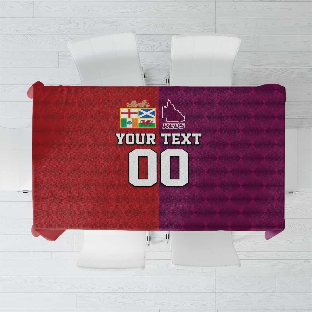 Custom British Lions Australia Queensland Tablecloth Sporty Style