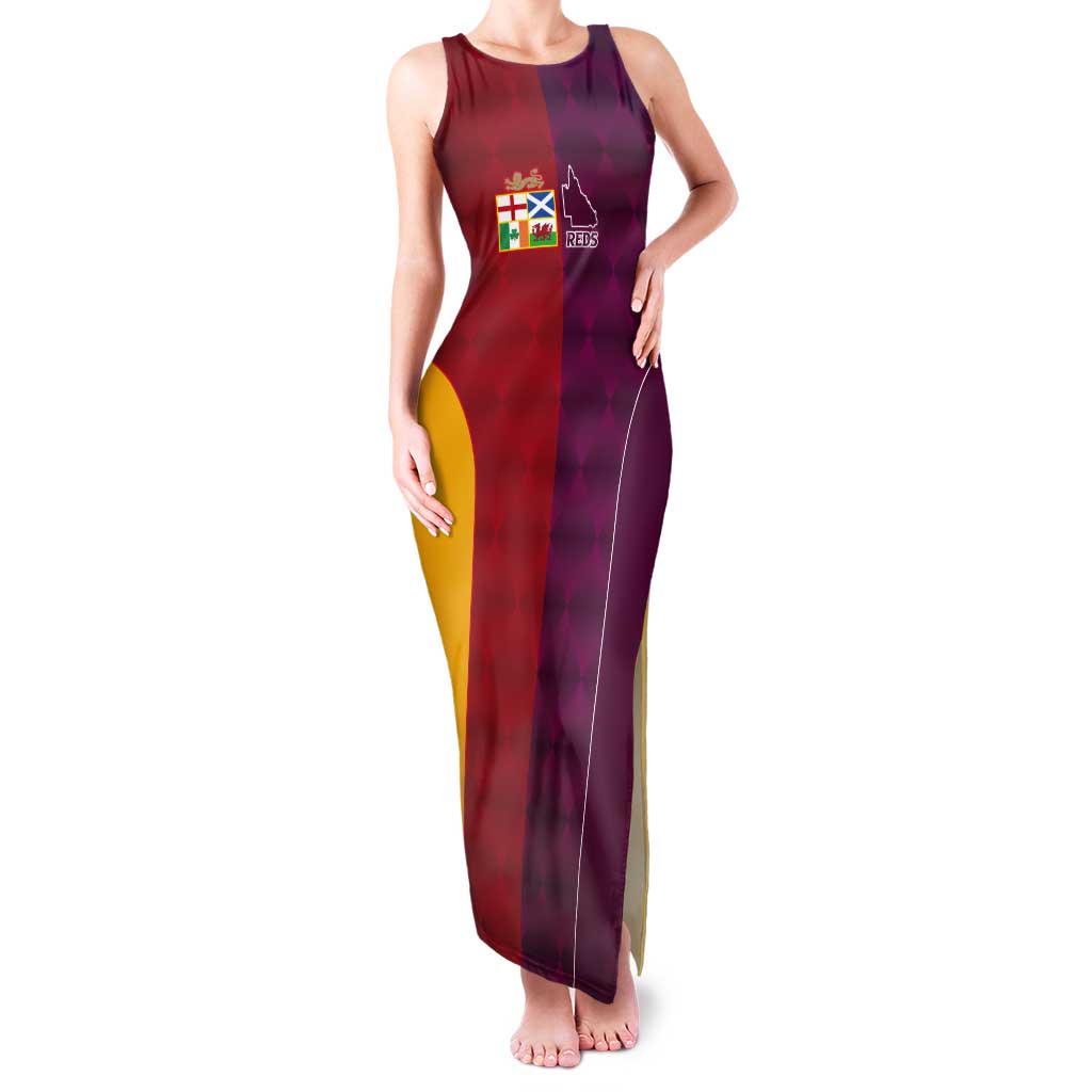 Custom British Lions Australia Queensland Tank Maxi Dress Sporty Style