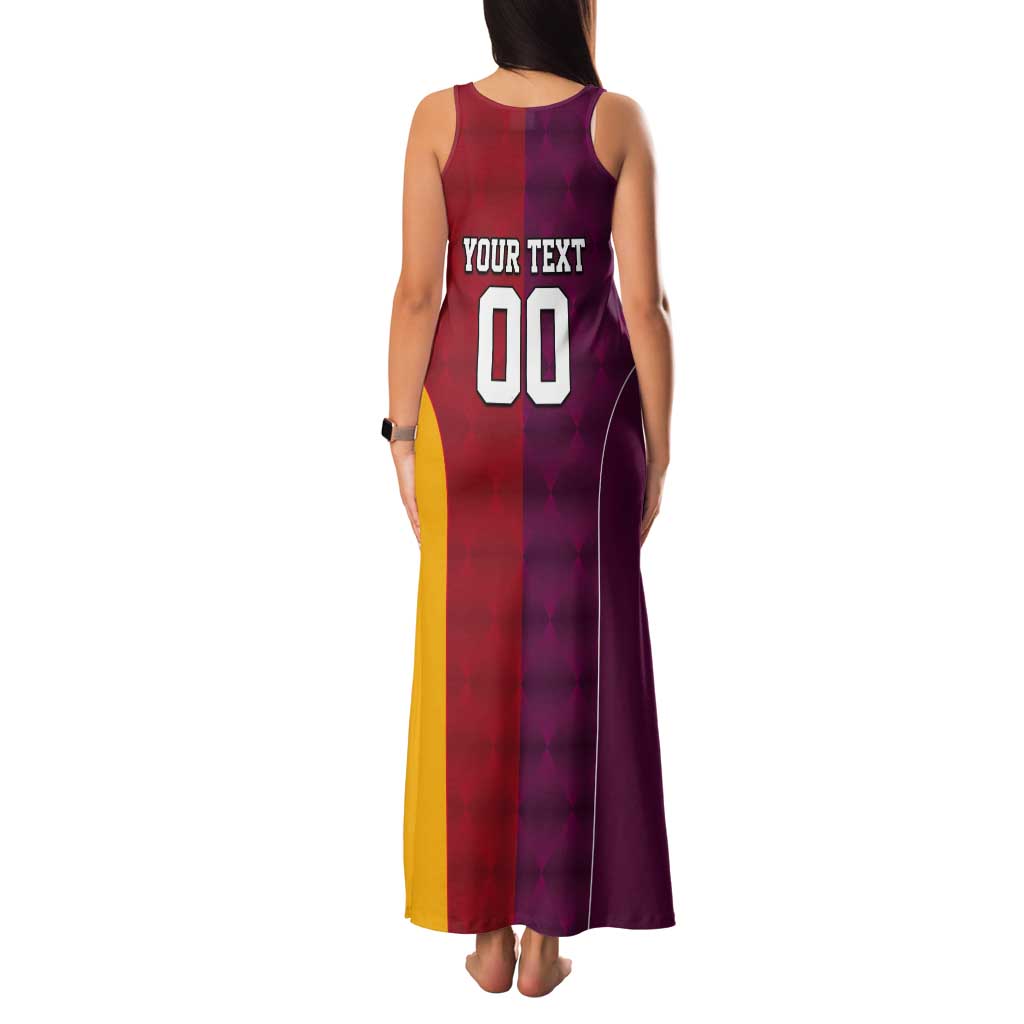 Custom British Lions Australia Queensland Tank Maxi Dress Sporty Style