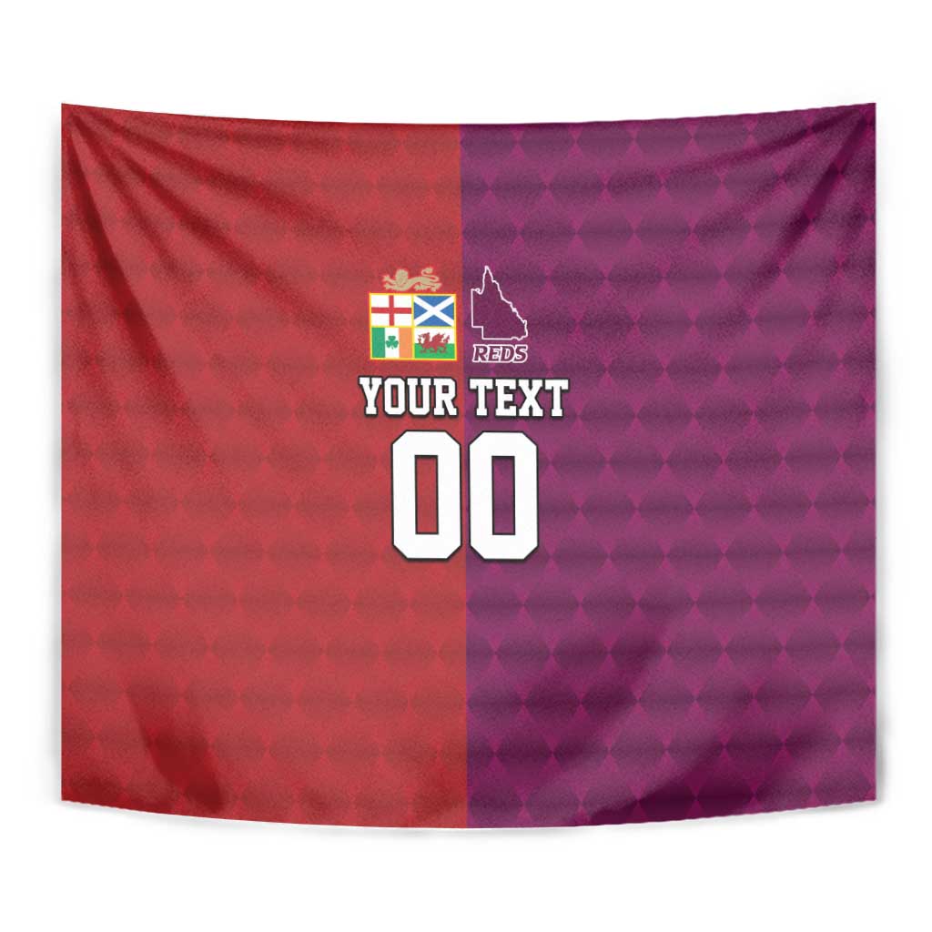 Custom British Lions Australia Queensland Tapestry Sporty Style